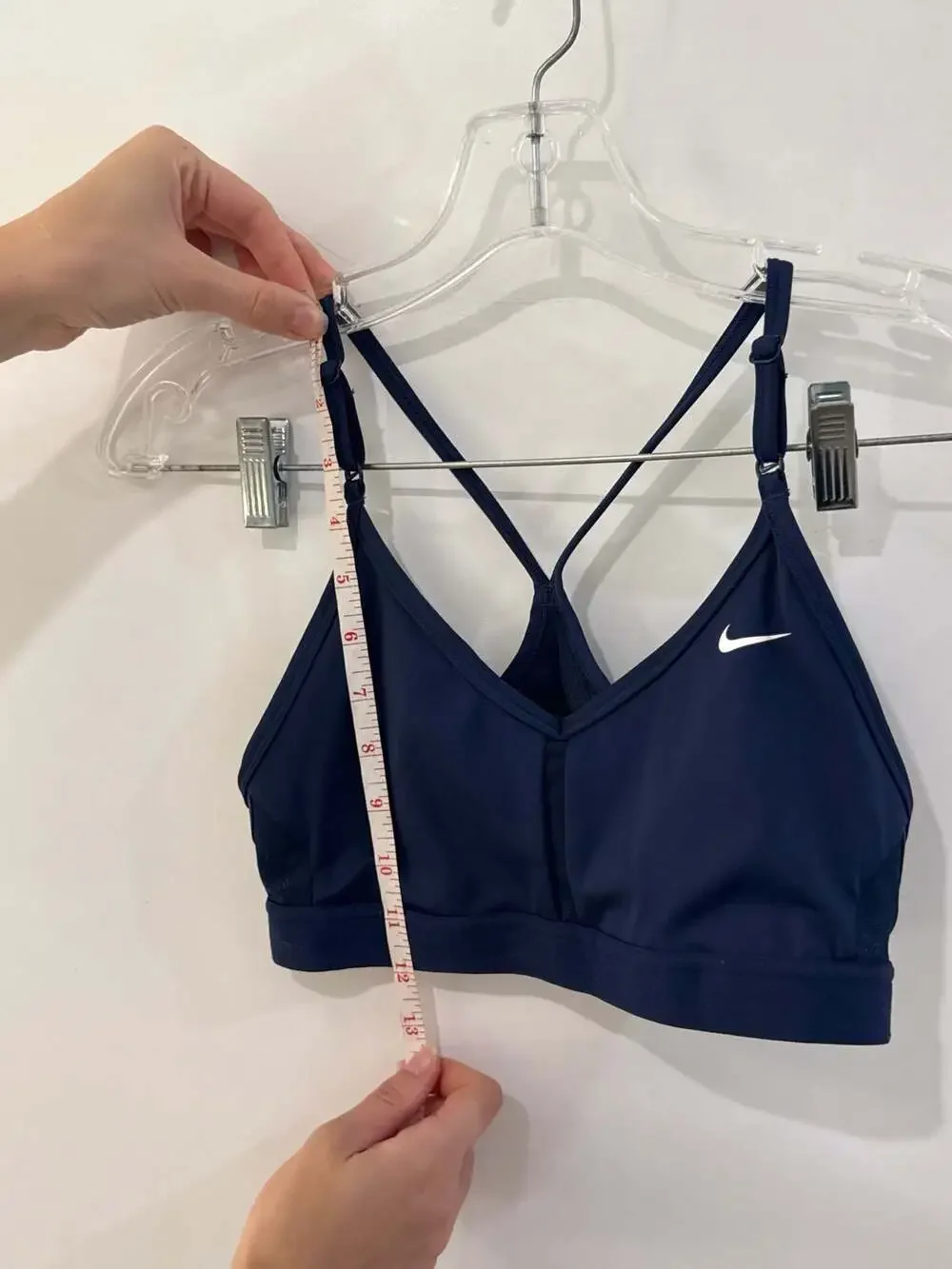 Nike Team Indy V-Neck Sports Bra Women's Small Black DJ8523